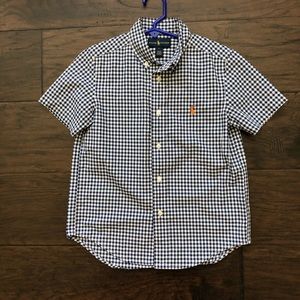 Boys size 6 Ralph Lauren button down shirt.